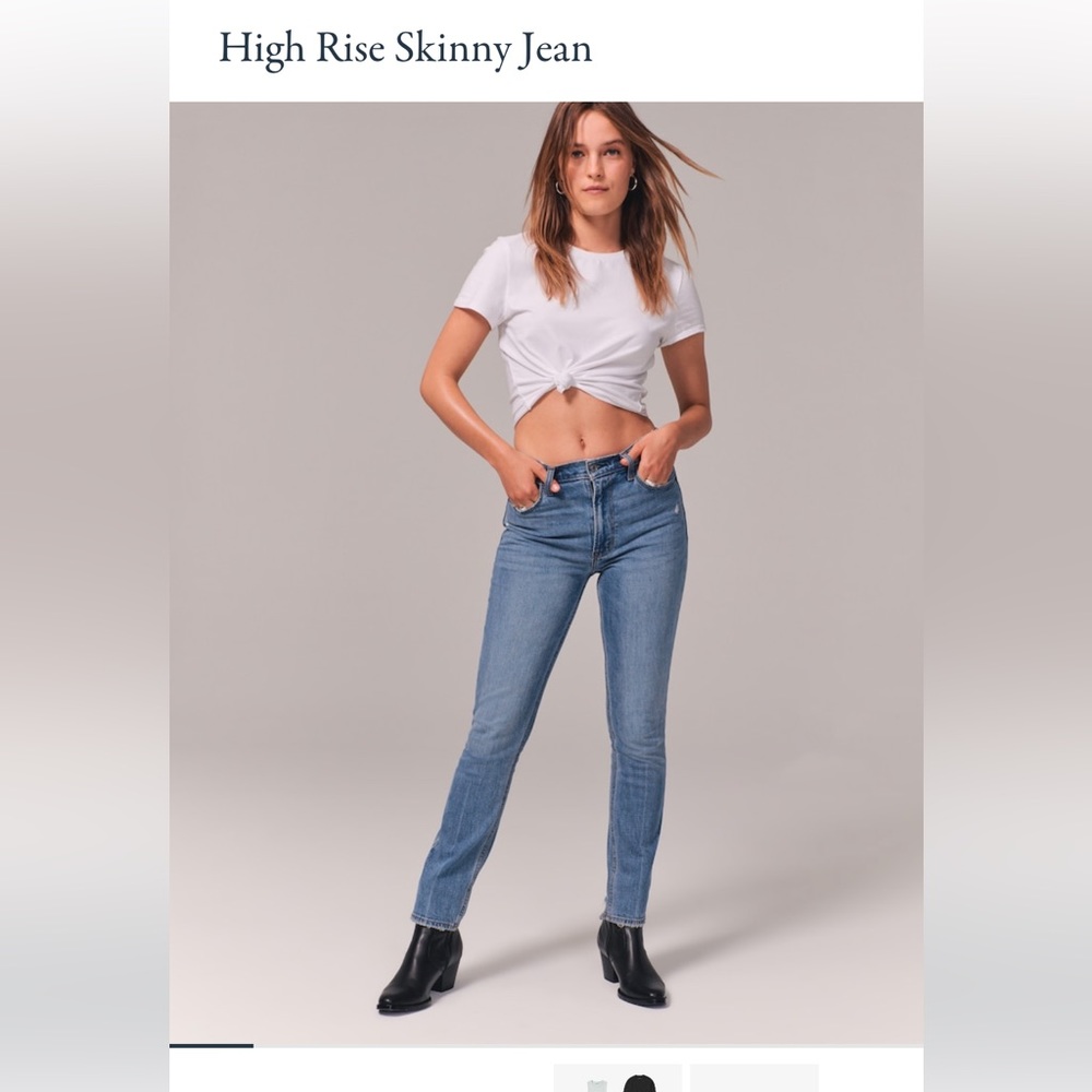 Like new!! 4 Pairs of Abercrombie and Fitch High rise skinny jeans